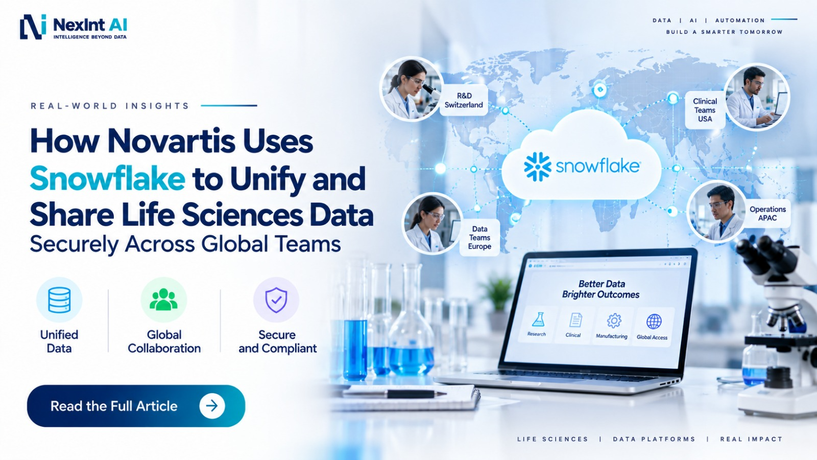How Novartis Uses Snowflake to Unify and Share Life Sciences Data Securely Across Global Teams