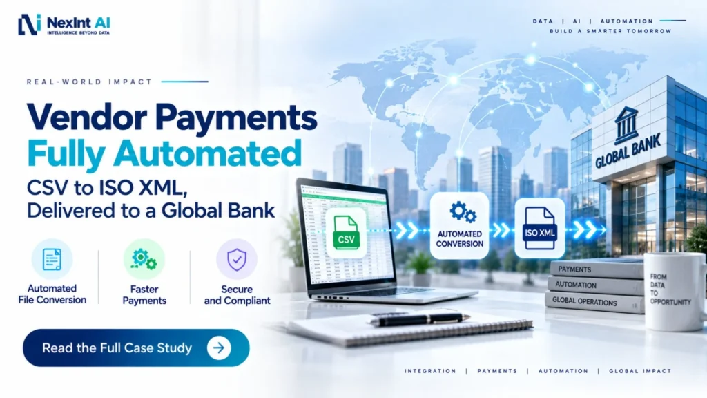 Vendor Payments Fully Automated — CSV to ISO XML, Delivered to a Global Bank